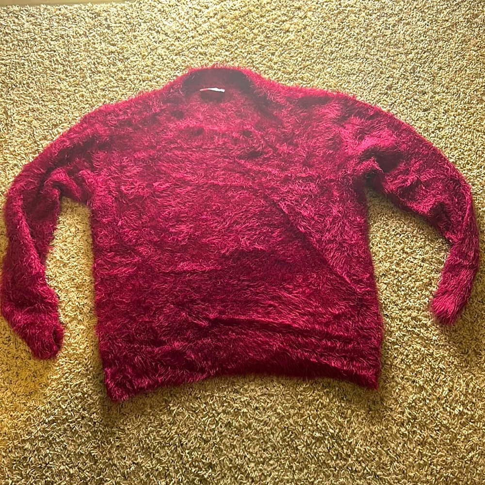 Pink lily maroon sweater